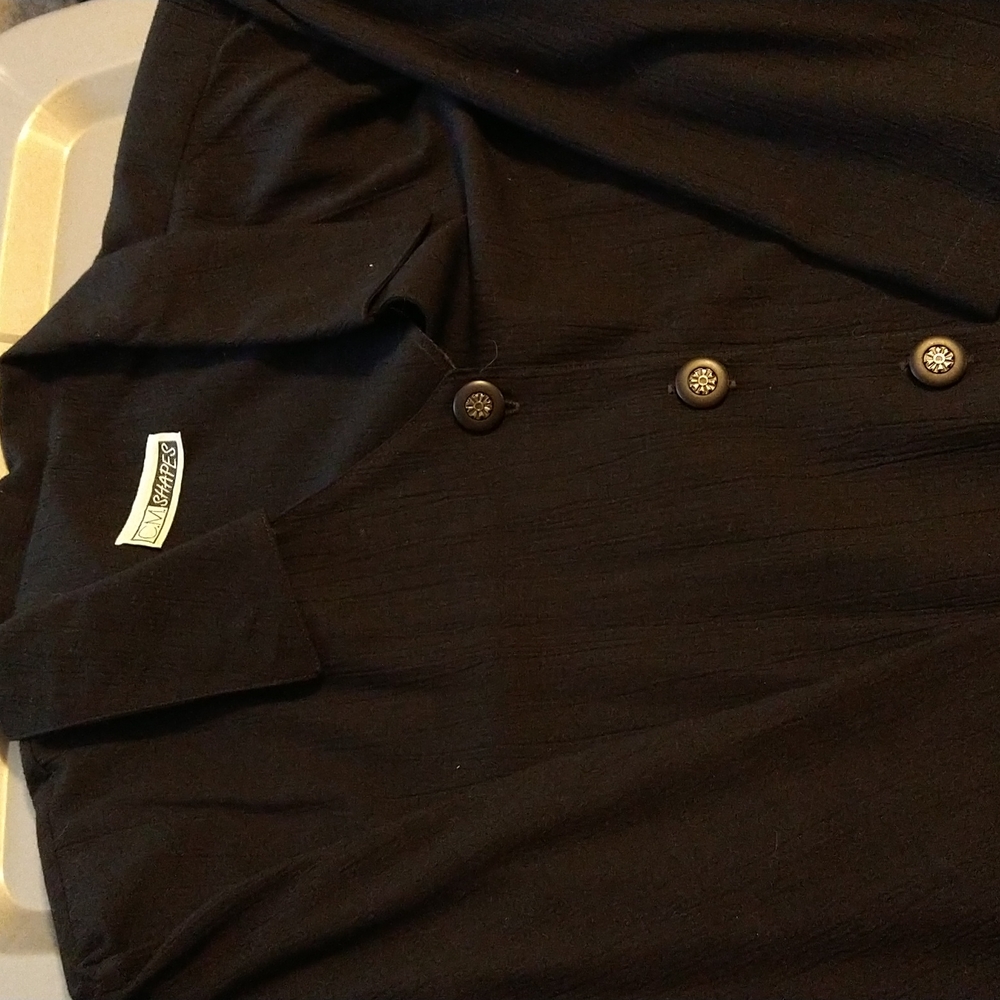 Women's C.M Shapes black blouse size XL